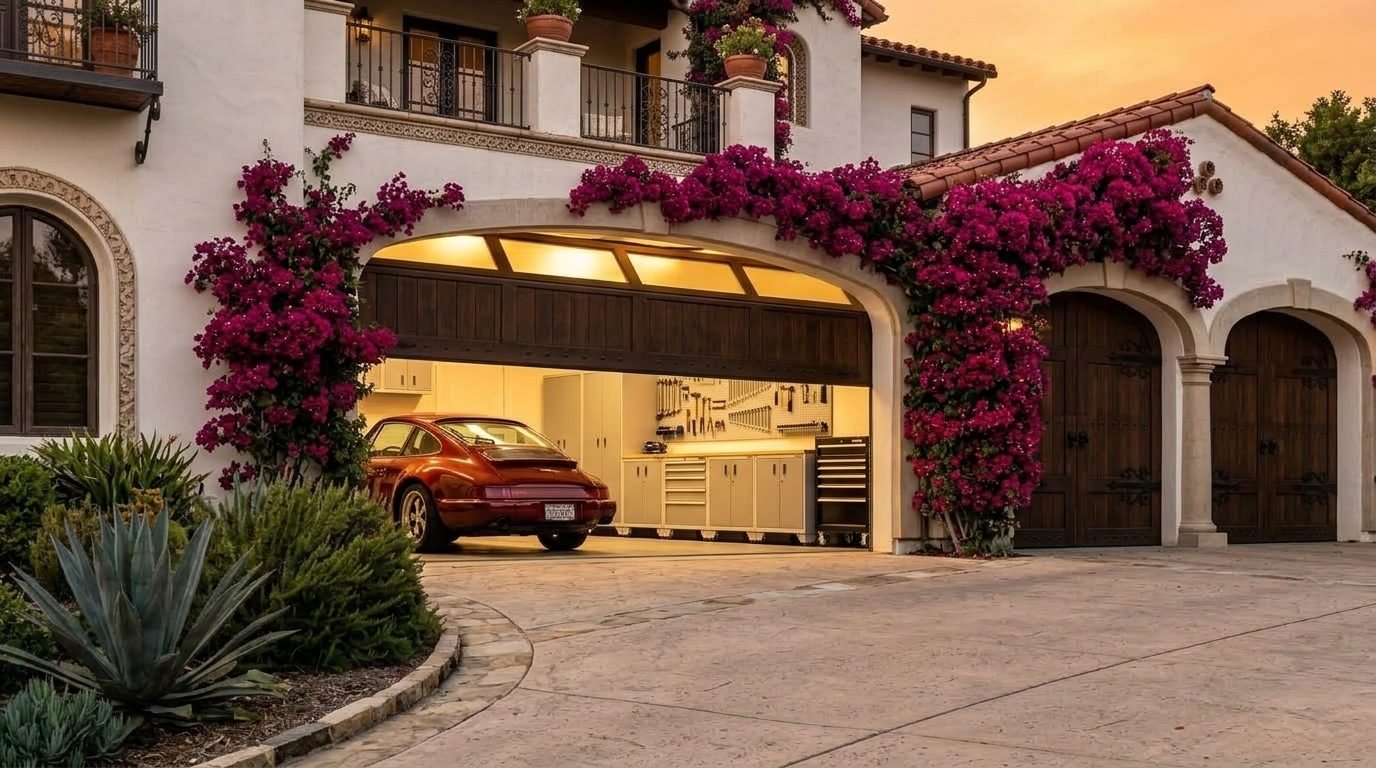 Manuel Expert Garage Door Overhead Garage Door Gliding Open in Bridgewater, MA